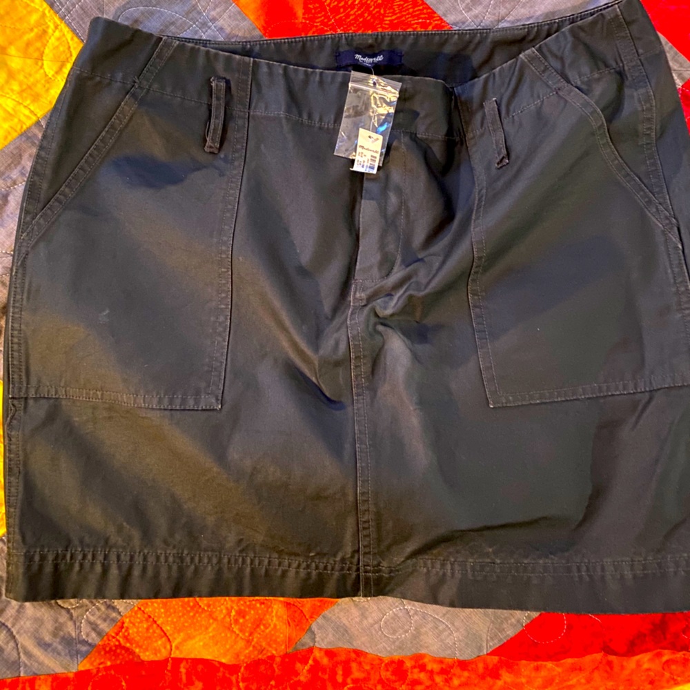 COPY - NWT Madewell brushed canvas mini skirt siz…